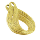 ATORSE 2xJewelry Braided Thread Metallic Cords Jewellery Making Accessory Light Gold