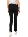Inkd Women'S Stretchable Skinny Fit Jeans,Super Black,Super Black,36