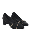 Shoetopia Rhinestone Decor Pointed Toe Stylish Black Pumps For Women & Girls /Eu37,Black,4,B0DRJCQWGP