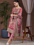 Libas Women'S Poly Crepe Kurta Set (36930 Multicolour Xl
