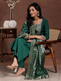 Libas Women'S Silk Blend Kurta Set (274150R Green 2Xl