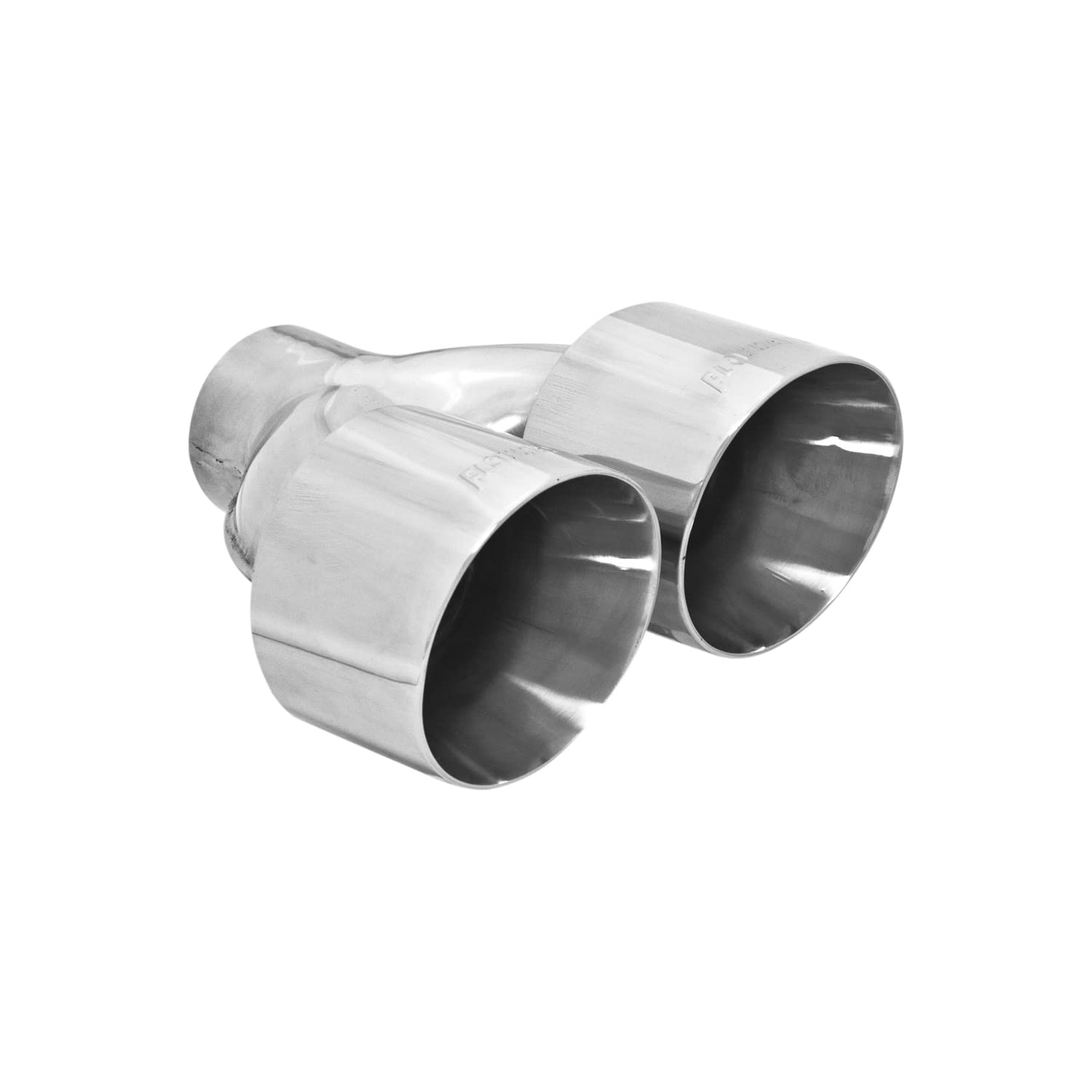 Flowmaster 15391 Exhaust Tip Dual 4 Inch Angle Cut Polished 304 Stainless Steel Fits 2.50 Inch Tubing Weld on