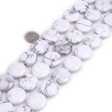GEM-Inside White Pine Coin 20mm Smooth Agate Beads for Jewelry Making Pendant
