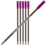 Jaymo Replacement for Cross 8511/8513/8515 Measures 4.563 in / 116 mm Long Ballpoint Pen Refill 6 Purple
