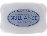 Tsukineko Brilliance FullSize Pad, Starlite Silver
