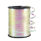 KMER LIFE White Gradient Curling Ribbon, 1/5 Wide x 500 Yards Christmas Curling Ribbons for Gift Wrapping, Party Decoration, Bal