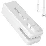 WOSERLD Bag Sealer 2 in 1 Mini Bag Sealer Heat Sealer and Cutter Rechargeable Chip Bag Sealer for Snacks Lithium battery bag res