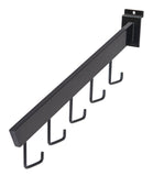 Black 5JHook Dimensional Waterfall for Slatwall Pack of 10