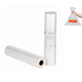 Food Storage Bags 14 x 18 2 Gallons Clear Plastic Bag Roll Food-grade Plastic Produce Bag roll for lunches, Freezer & Oven-Safe 
