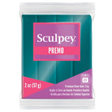 Sculpey Premo Polymer OvenBake Clay, Peacock Pearl Teal, Non Toxic, 2 oz. bar, Great for jewelry making, holiday, DIY, mixed me