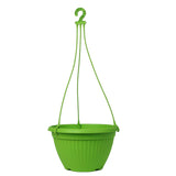 Hug A Plant | Bello Hb 20 Hanging Round Plastic Pot For Home & Garden (8Inch|20Cm) (Green)
