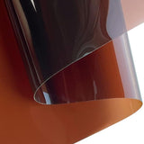 ONEART | 12 Gauge Clear Tinted Plastic Vinyl, 16x48 See Through Vinyl Fabric-Coffee