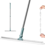 3 in 1 Magic Broom Sweeper, Wipers for Bathroom Floor, Bathroom Cleaning Brush with Long Handle, Broom for Floor and Bathroom Cleaning Accessories, Tiles Cleaner