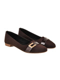 Shoetopia Comfortable Stylish Brown Ballerinas For Women & Girls /Uk3,Brown,3,B0BYP73J36