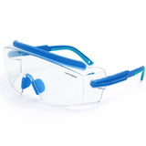 UKNOW Safety Goggles Over Glasses, Anti Fog Safety Glasses with Clear Wraparound Lens, ANSI Z87.1 Protective Eyewear