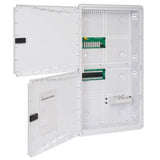 ICC 28 Plastic Structured Wiring Enclosure, Media Enclosure with Voice, Data, and Video Modules with Cover, Recessed Wall Box