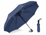 Portable Auto Open Close Travel Umbrella For Rain & Sun Protection Windproof 3 Fold Folding Umbrella, Compact Lightweight Auto