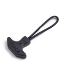 BJA T Shape Zipper Pull 35kg Loading Force TPU Material (Black-Set of 6 pcs)