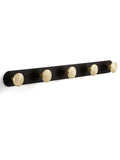 JIASENBAO 1 Pack Coat Rack Wall Mounted Gold Black Towel Hooks for Bathrooms Wall Hooks for Hanging Coat Robe Hooks Kitchen Deco