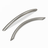homdiy 10 Pack 5 Inch Brushed Nickel Cabinet Pulls Arched Drawer Handles Solid Hardware for Kitchen and Bathroom Dresser