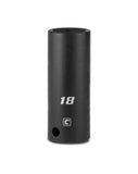 Capri Tools Deep Impact Socket, 3/8Inch Drive, 6Point, Metric (18 mm)