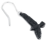 Alchemy Gothic Black Raven Earrings Fashion Jewelry
