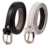 Veteran WomenS LadiesS GirlS Belt For Jeans WomenS Belt For Casual Formal Dresses Pack Of 2 Belt Free Size (Fits On Upto 34 