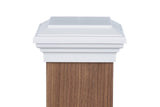 6x6 Post Cap (Actual 6.0) White Island Newel Flat Style Square Top for Outdoor Fences, Mailboxes & Decks, by Atlanta Post Caps