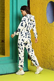 Dhruvi Trendz Womens Lycra Pajama Set Regular Fit Pajama Set (Dt-D-W1569&Tr751_White& Dark Grey_S)