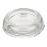 Set of 4 Clear Glass Furniture Coasters - 2 1/2 x 2 1/2Square Handcrafted Caster Cups for Chairs, Tables, Sofas - Durable Fl