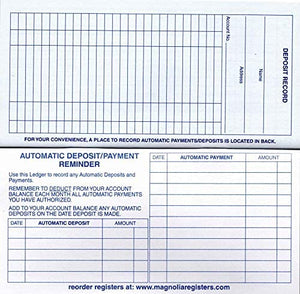 Checkbook Registers, 23-24-25 Calendars, for Personal Checkbook, Transactions Ledgers (10 Checkbook Registers)