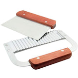 Ehdching 2pcs Stainless Steel Wavy & Straight Soap Mold Loaf Garnish Potato Vegetable Cutter Cutting Tool