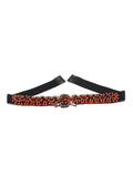 Anekaant Red & Gold Braided & Beaded Pu Handmade Belt