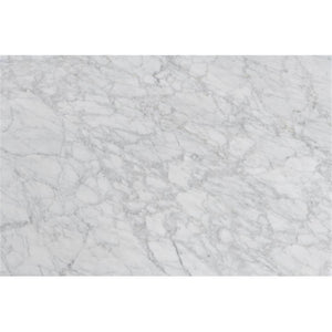 Bianco Collection Cherie 15 Marble End Table In White And Walnut