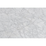Bianco Collection Cherie 15 Marble End Table In White And Walnut