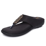 Ortho Joy Fancy Doctor Slippers | Stylish Chappal For Women | Comfortable Sandals For Women Stylish,Black,4,B0B15HTZFR