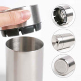 JOCHA Car Ashtray with lid smell proof Stainless Steel Portable Smokeless Detachable Windproof Self Extinguishing Butt Bucket As
