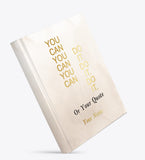 Brown Cloud Personalized Gold Foil Printed Cover (You Can Do It) Notebook/Diary/Journal Customized Message/Quote/Name/Photograph