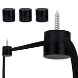 Zevnico 3 Pack Swag Hook for Ceiling Hanging Light, Ceiling Hooks for Hanging Lights, Black Pendant Light Hanging Hook, DIY Lamp