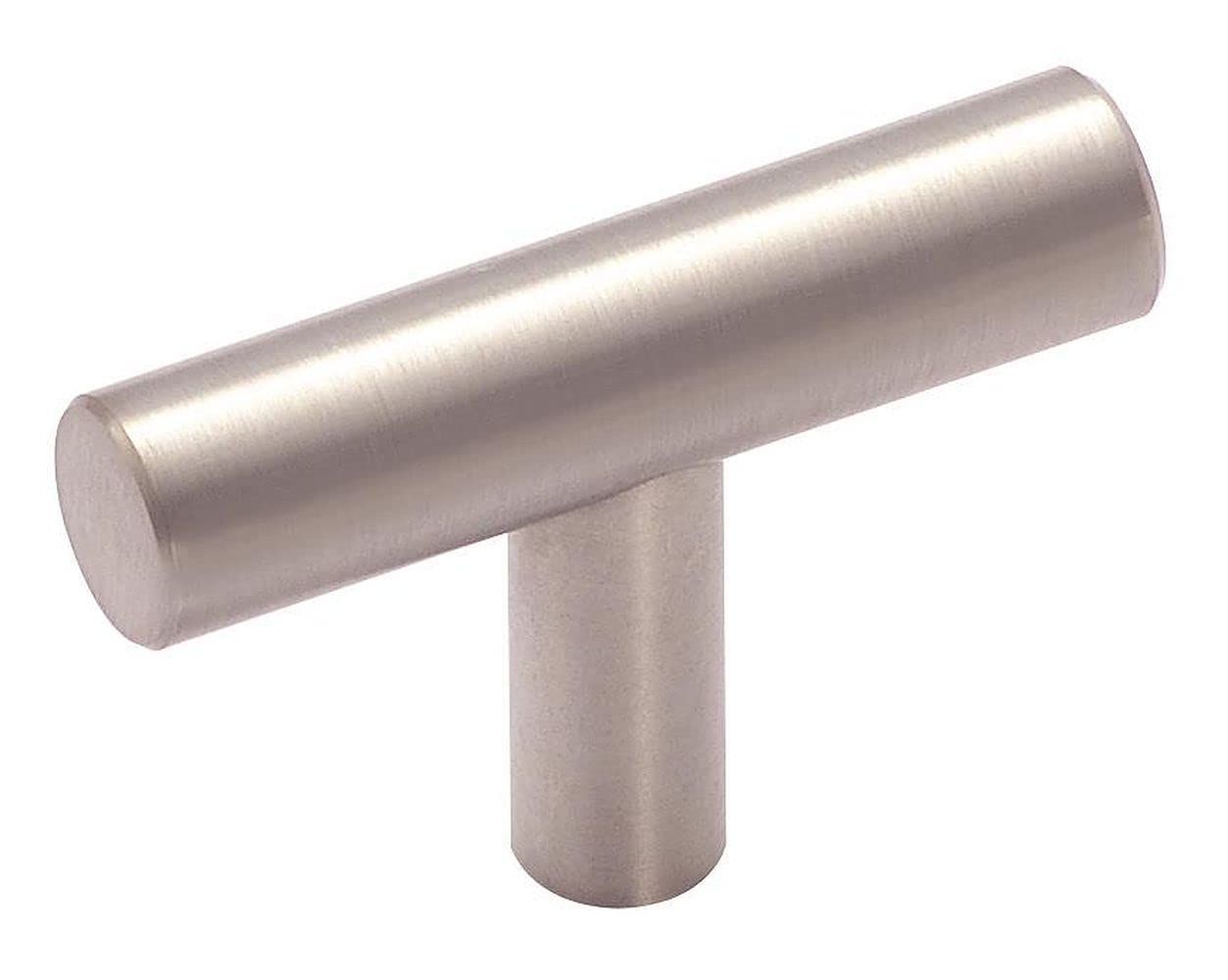 Amerock Cabinet Knob Stainless Steel 1-15/16 Inch (49 Mm) Length Bar Pulls 1 Pack Drawer Knob Cabinet Hardware