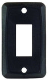 JR Products 12855 Black Single Switch Face Plate