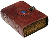 CraftClub Finished Hand Sewn Journal With Leather Flap Soft Cover Diary/Note Book (7 X 5 X 2 Inches), 200 Pages