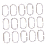 SOLUSTRE 30pcs Curtain Hook Shower Curtain Bath Drape Clip C Rings Bath Drape Loop Clip White