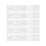 CALANDIS 4xCraft Stencils Reusable Graffiti Template for Scrapbook Craft Projects Stamp | Crafts | MultiPurpose Craft Supplies