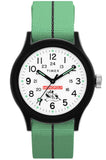 Timex Mens Monopoly MK1 36mm Watch - Green Strap White Dial Black Case