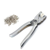 Professional Eyelet Punch Tool Kit | Grommet Setting Pliers With Eyelets | Metal Hole Punch For Leather, Fabric, Vinyl, Tents, B