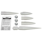 Estes Rockets 3162 NC50 Nose Cone, for Model Rockets (5 Pack), Brown/A