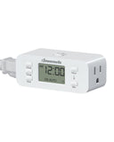 DEWENWILS 24 Hour Programmable Digital Timer Outlet, Timers for Electrical Outlets, Indoor Light Timers for Lamp Fan Aquarium, 2