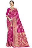 Glory Sarees Womens Kanchipuram Art Silk Saree With Blouse Piece (kara115rani_Rani)
