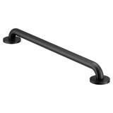 Moen Concealed Grab Bar AC Matte Black 24Inch Bathroom Safety Grab Bar, R8724BL